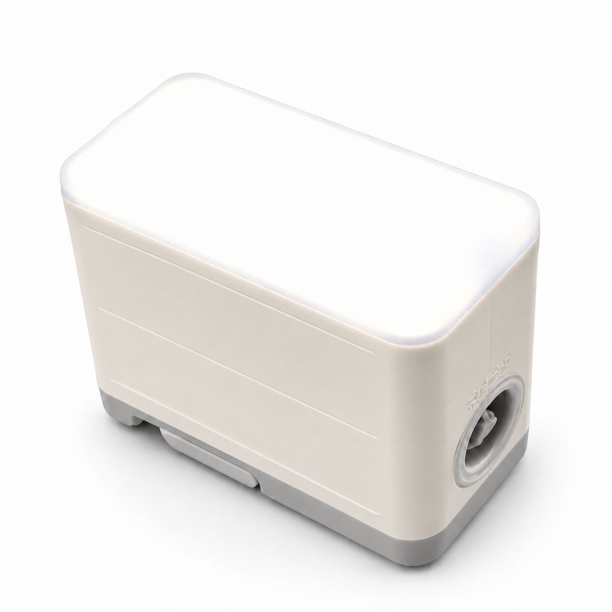 CZY self-inflating mattress air pump with the integrated LED light switched on
