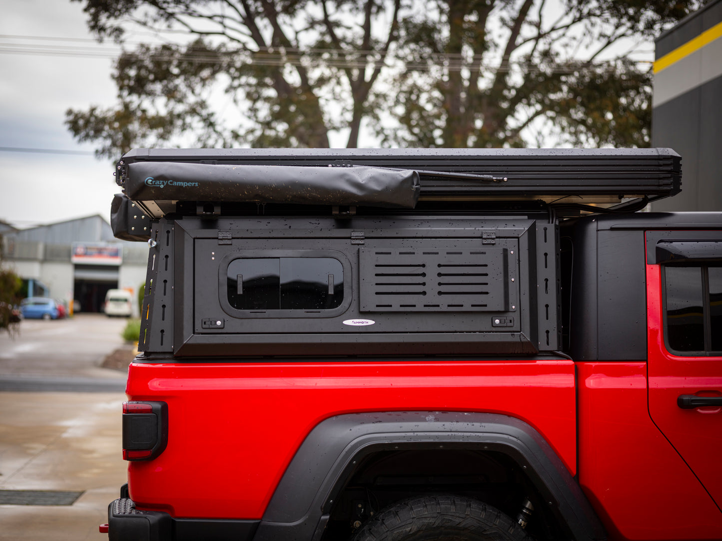 Shower Awning Enclosed