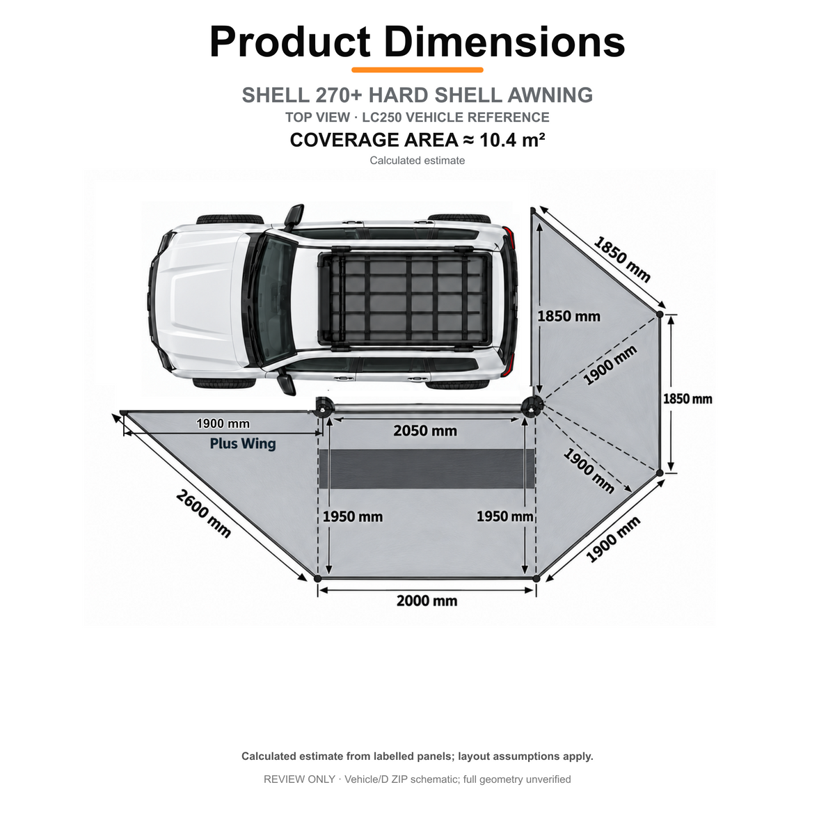 Shell 270 Plus Hard Shell Awning