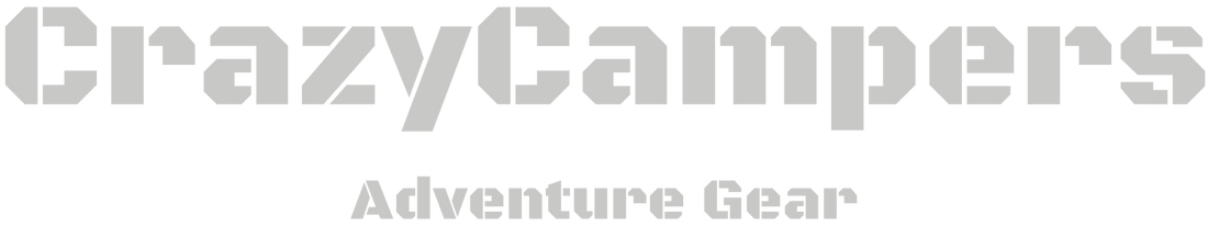 CrazyCampers Adventure Gear — approved Cool Gray 3 C logo